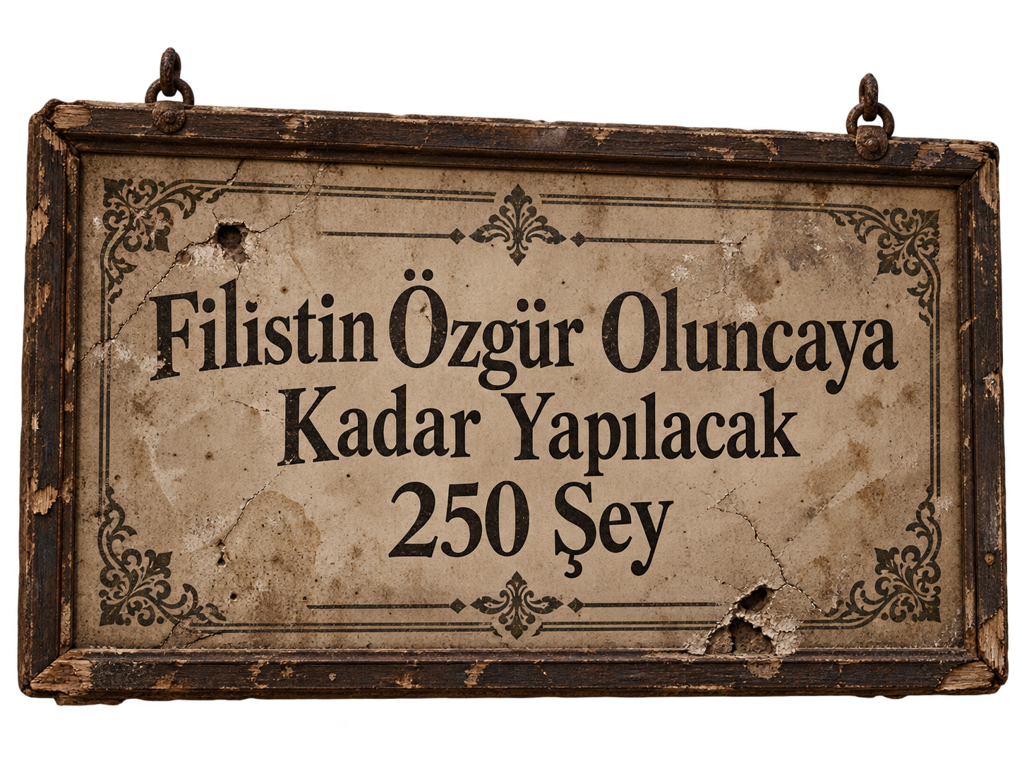 Filistin Özgür Oluncaya Kadar Yapılacak 250 Şey