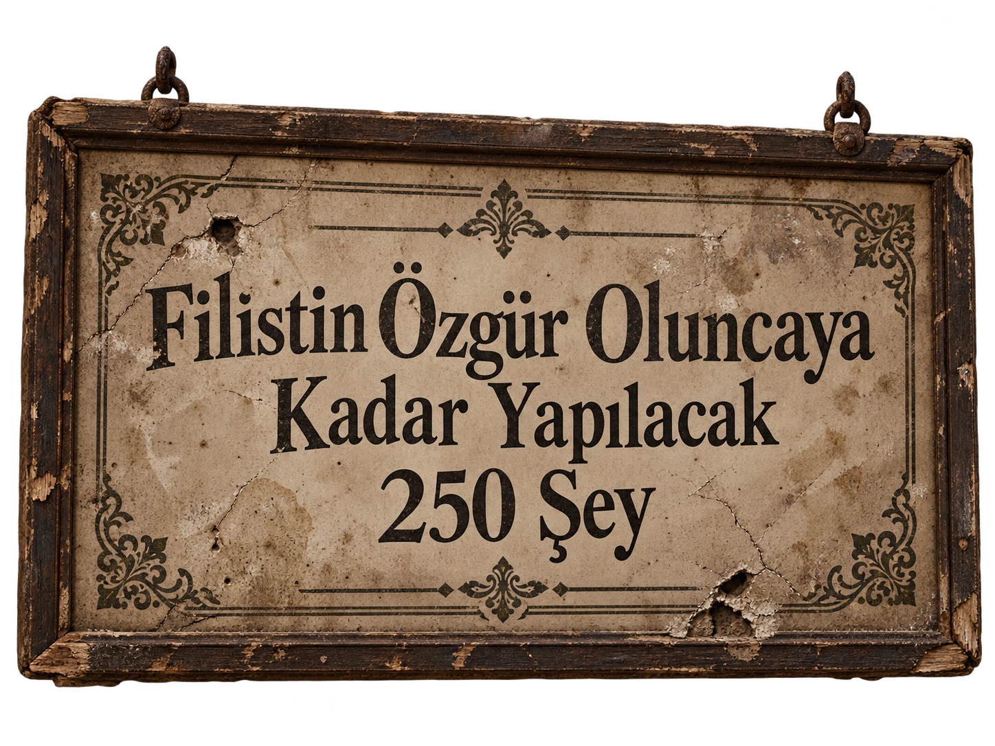 Filistin Özgür Oluncaya Kadar Yapılacak 250 Şey